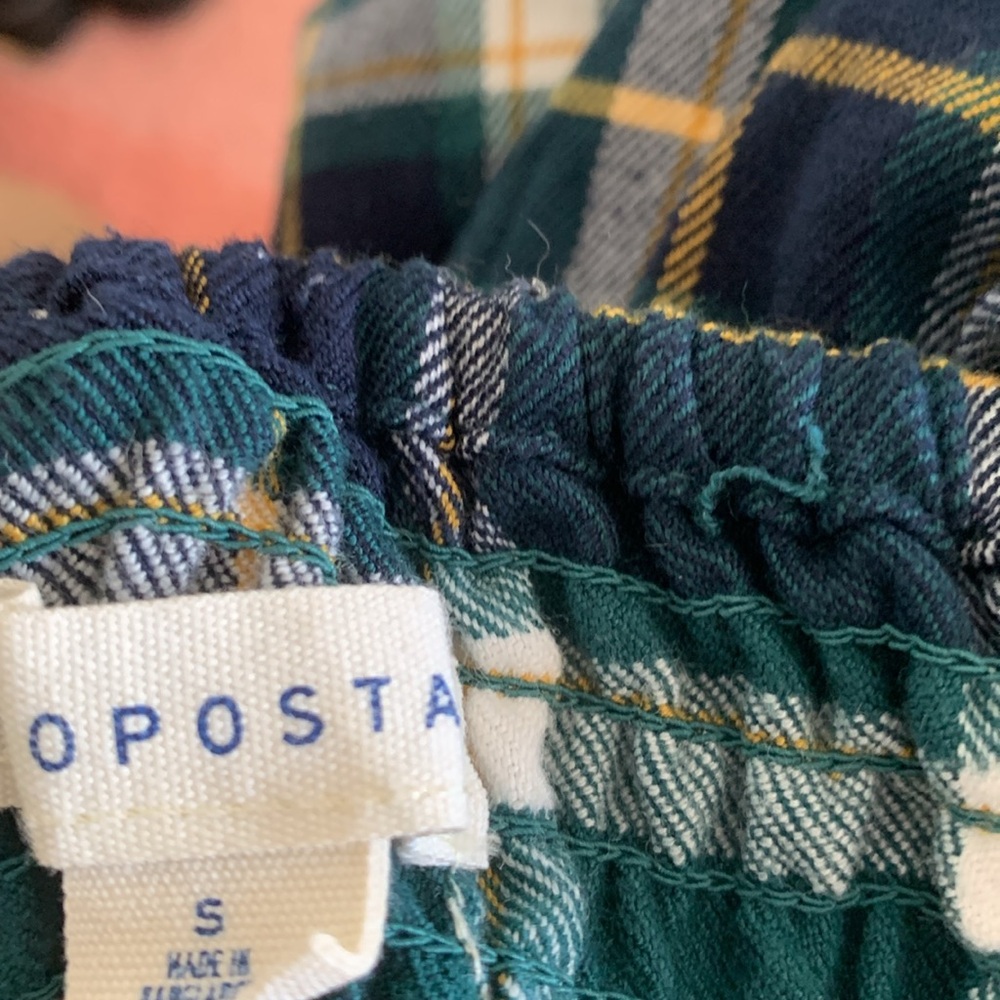 blue green plaid dress size S 🍂 - Picture 3 of 3